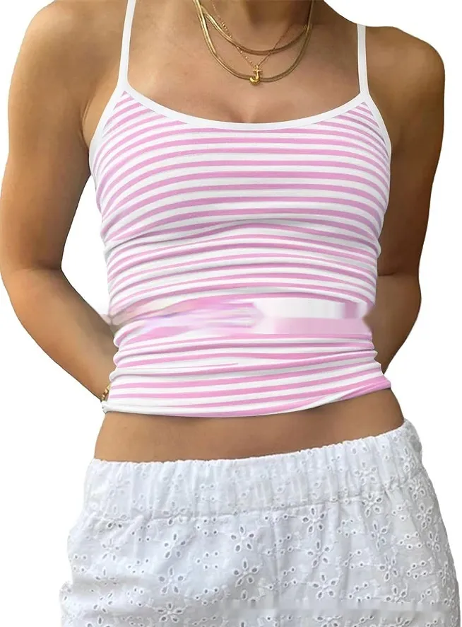 Slim-fit Vest Hot And Sexy Inner Wear Or Outerwear Tank Top - Pink