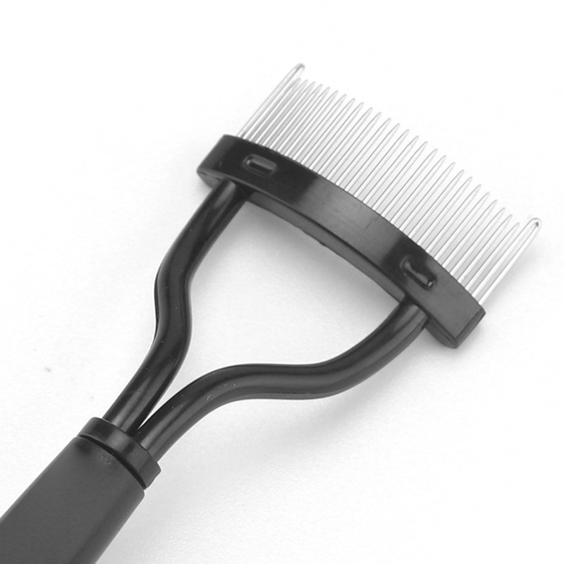 Portable Semi-arc Stainless Steel Needle Eyelash Brush
