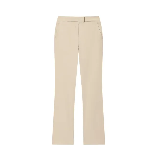 Slim fit Long sleeve Suit Jacket Flared Pants For Women Apricot - Shop at LoveMi