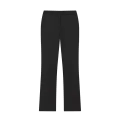 Slim-fit Long-sleeve Suit Jacket Flared Pants For Women - Black - View 1