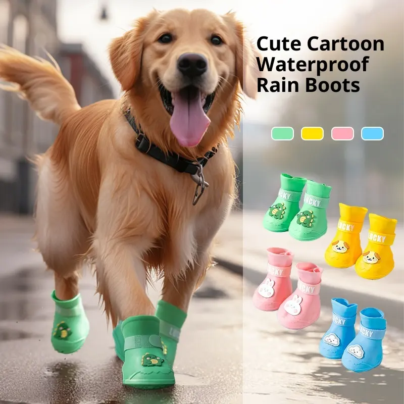 Medium And Large Dog Rain Shoes Waterproof