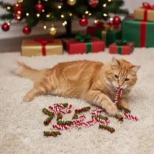 Pet Self-happy Plush Spring Cat Toy
