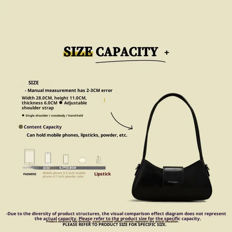 Stylish And Versatile Minimalist Shoulder Bag For Commuting