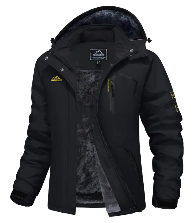 Women's Winter Casual Ski Jacket For Warmth And Windproof Black - Shop at LoveMi