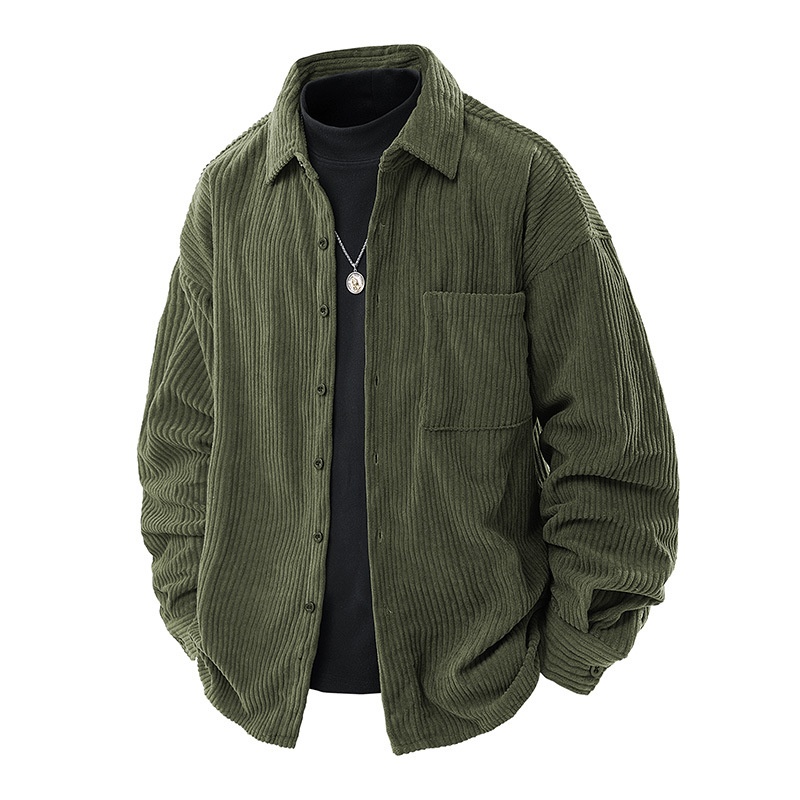 $15.67 Shirt Collar Fake Two-piece Coat Men