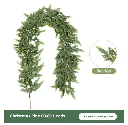 Thickened Cedar Rattan Decorations Christmas Pine And Cypress Rattan 2.7Meter Pine And Cypress - Shop at LoveMi