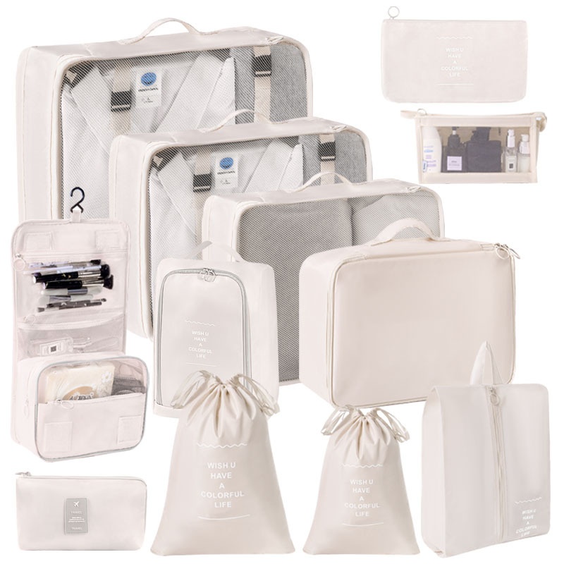 Travel Storage Bag 8-Piece Set Suitcase Clothing Organizer