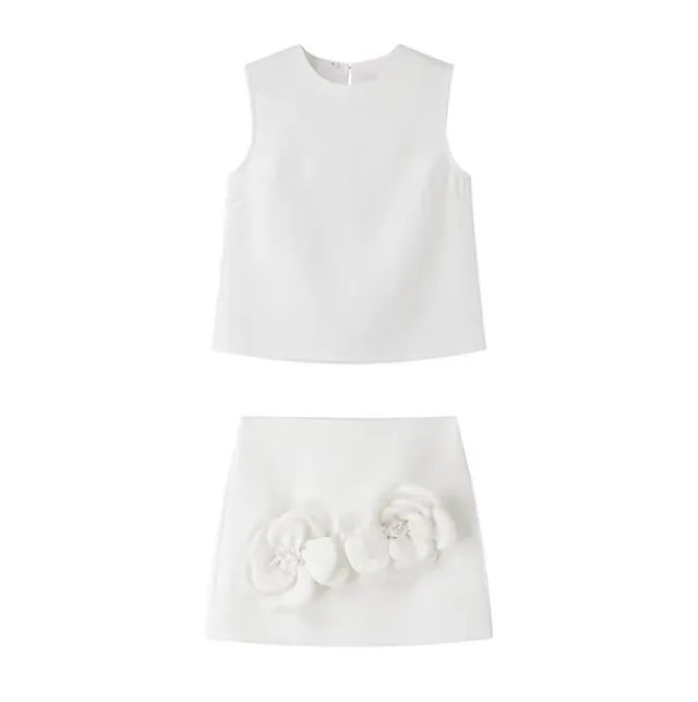 Women's Printed Dress Suit White - Shop at LoveMi