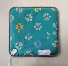 Smart Timed Pet Electric Blanket Leather - Blue Footprint - View 1