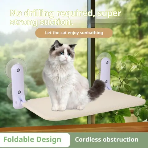 Cat Hammock Window Suction Cup Hanging Washable Cover Mesh