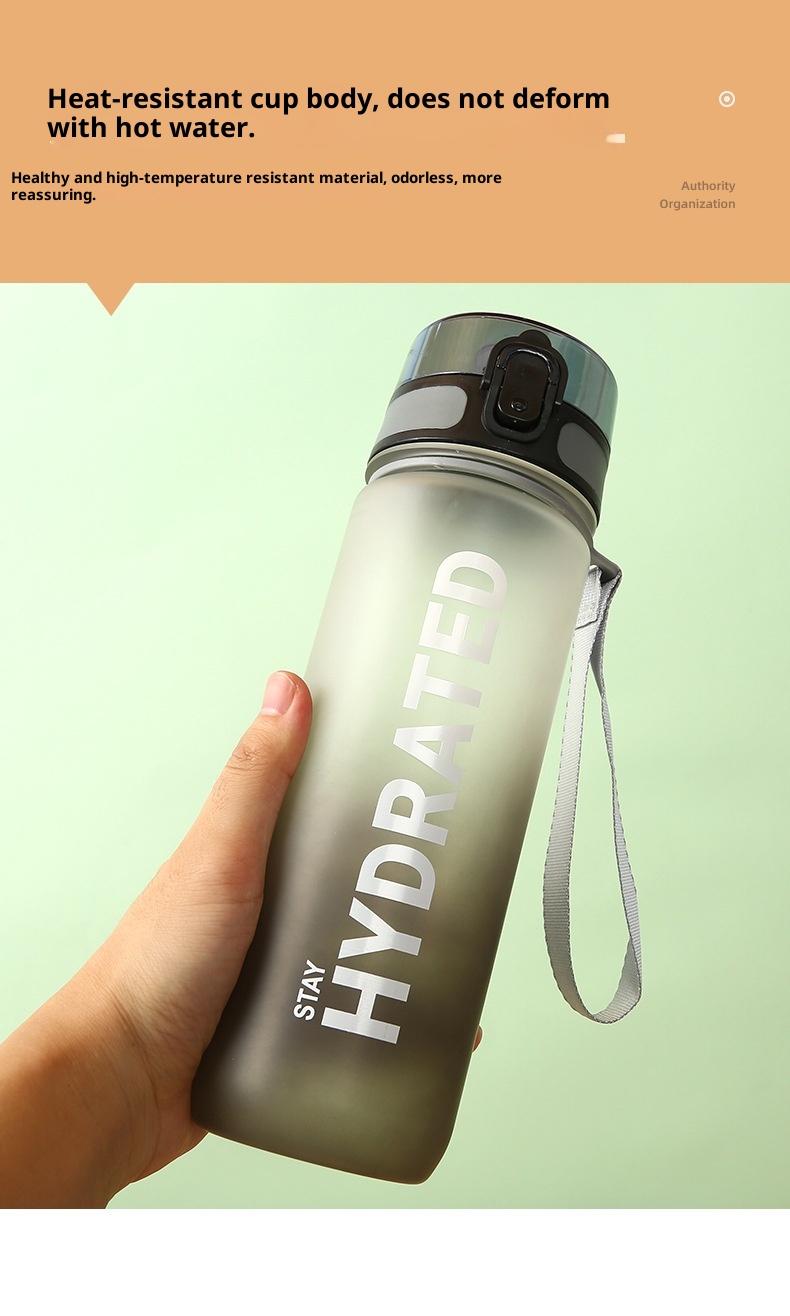 Gradient Single-layer Sports Water Bottle