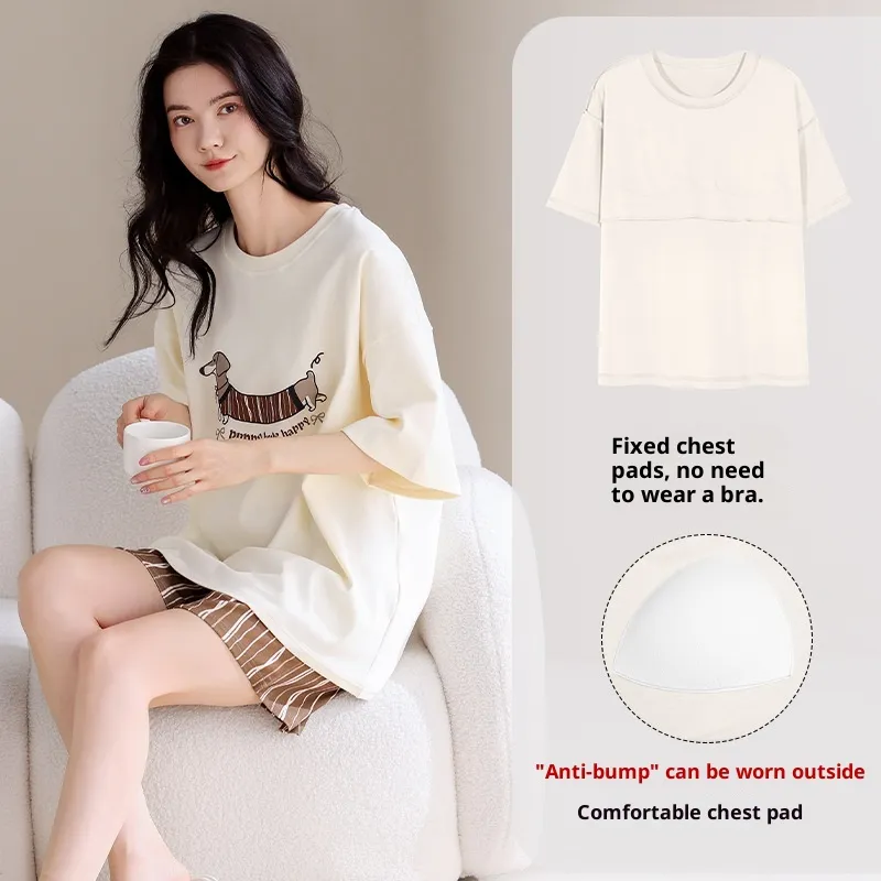 Cute Cartoon Homewear Set For Outwear - Lmh6607 Style-Xl