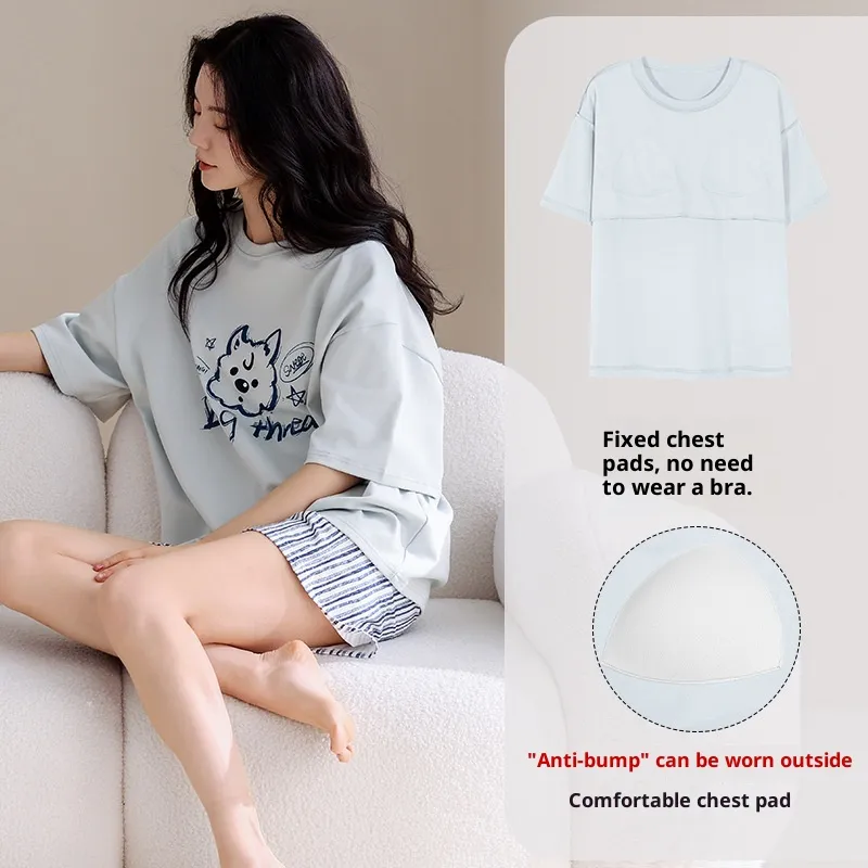 Cute Cartoon Homewear Set For Outwear - Lmh6608 Style-Xxxl