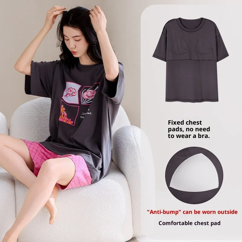 Cute Cartoon Homewear Set For Outwear - Lmh6609 Style-Xxl