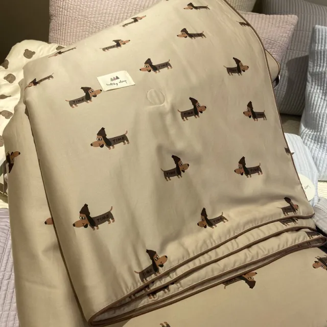 Tencel Cotton Air conditioning Blanket Double Cartoon Summer Cool Quilt Time Dog - Shop at LoveMi