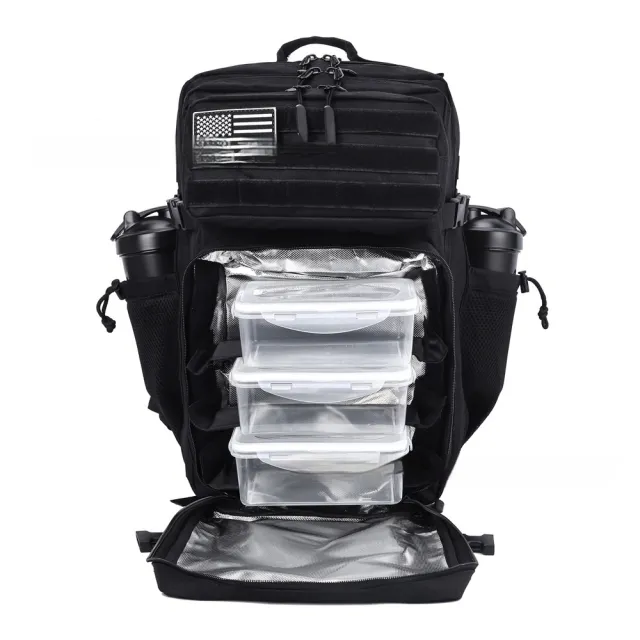 Outdoor Multifunctional Military Enthusiast Backpack Black - Shop at LoveMi