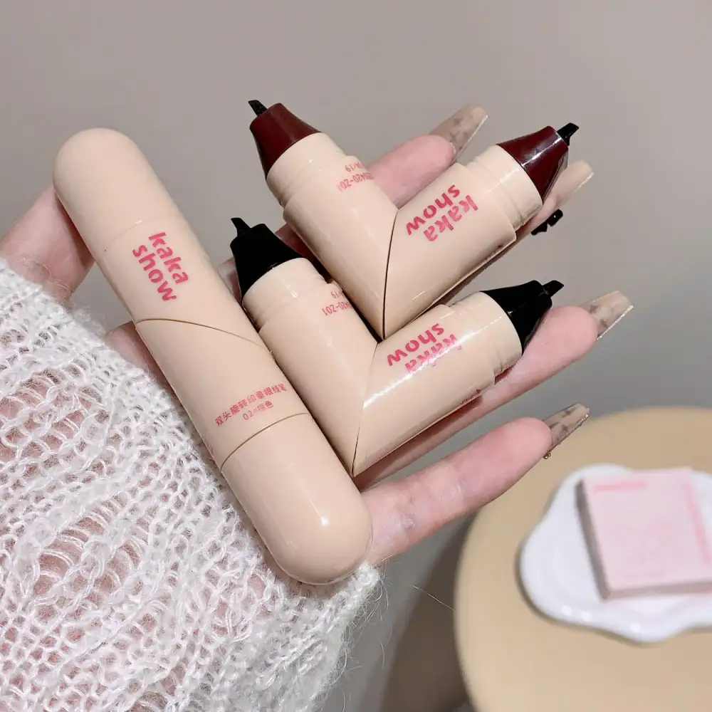 Long-lasting Smudge-proof Waterproof and Sweat-proof Double-ended Eyeliner