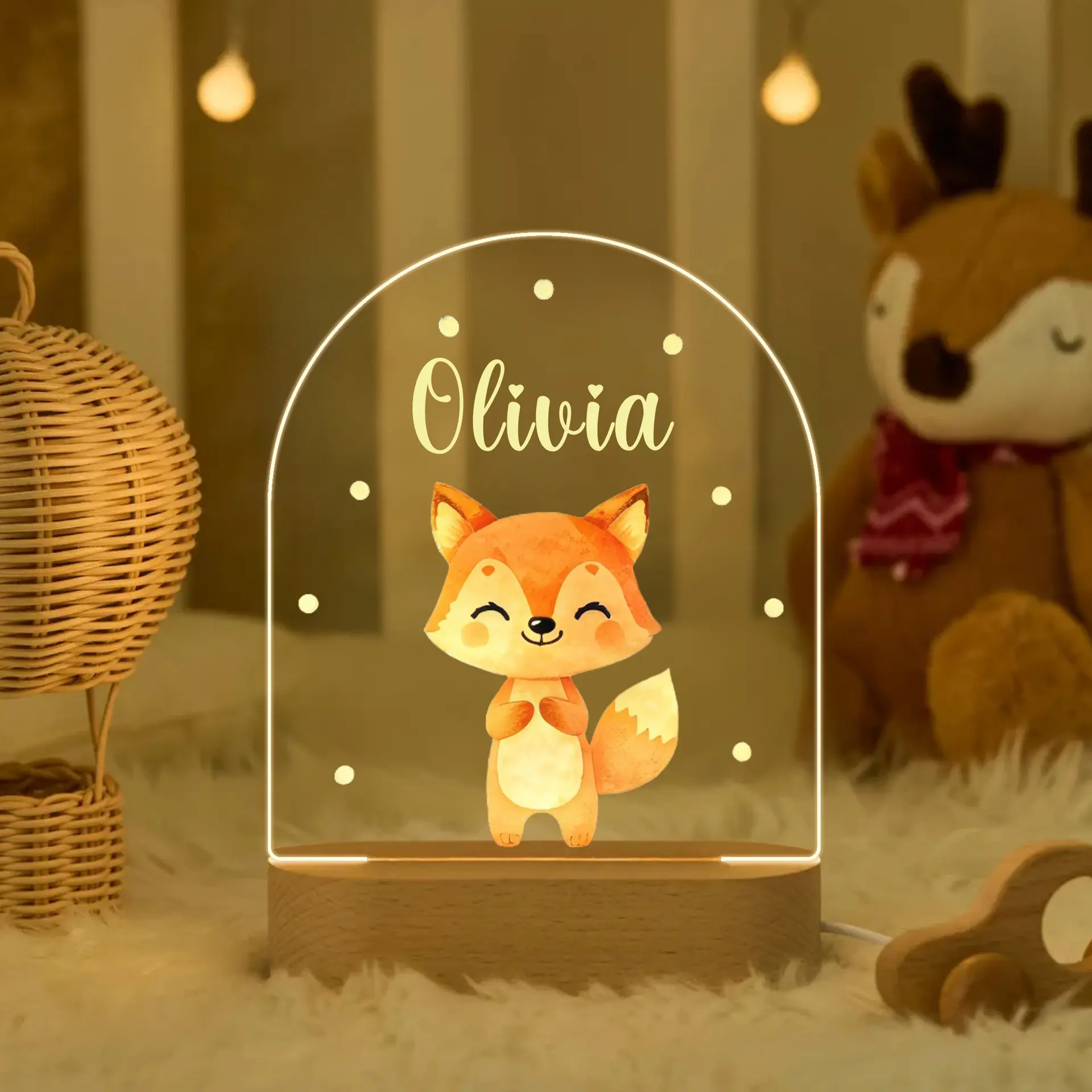 Personalized Bedroom Children's Ornament LED Night Light