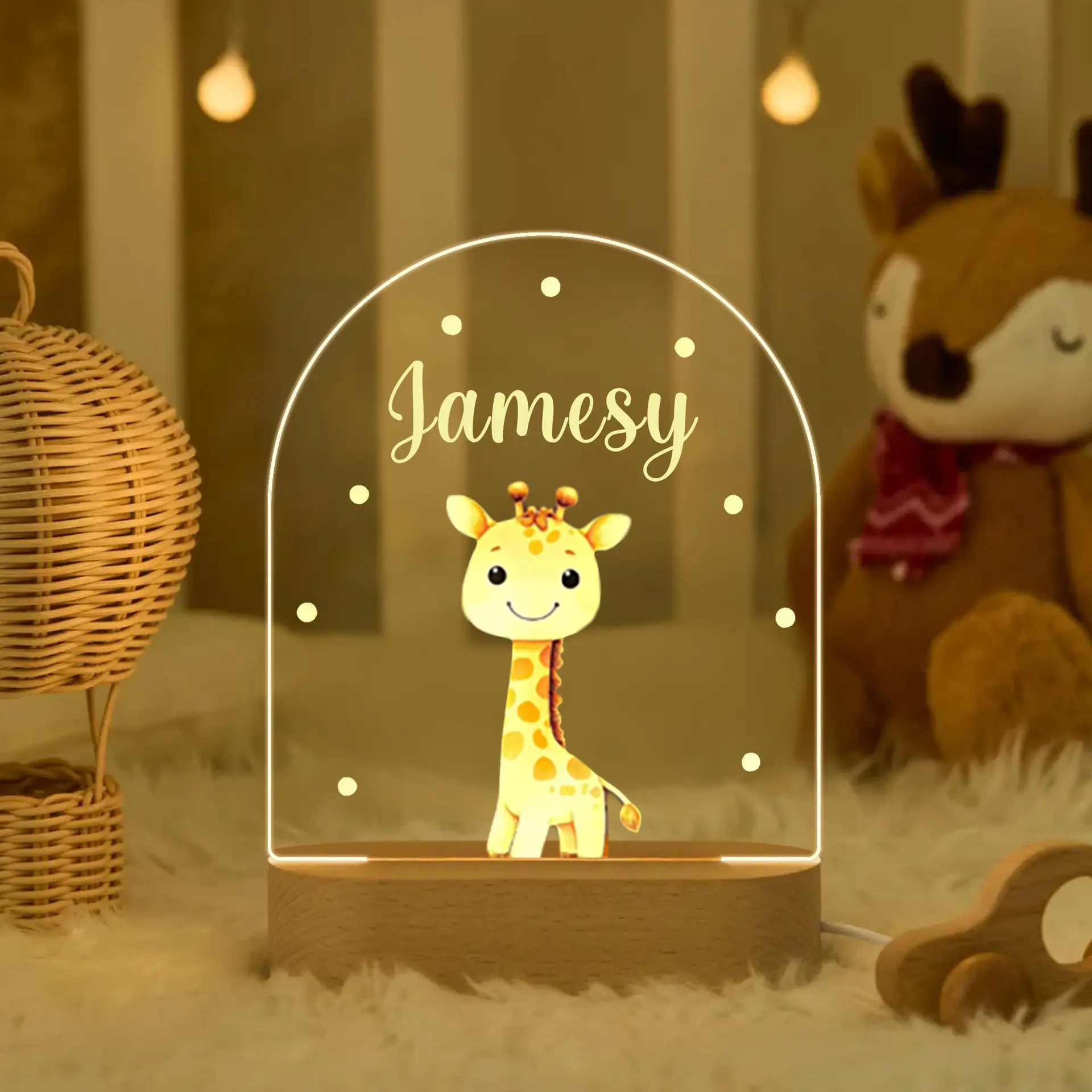 Personalized Bedroom Children's Ornament LED Night Light