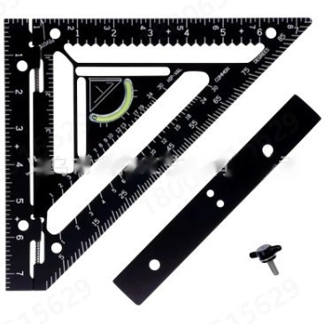 Advanced Woodworking Aluminum Ruler With Clamp Block