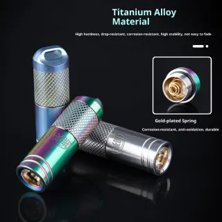 Mini Flashlight Charging Portable Titanium Alloy