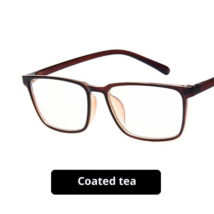 Fashion Square Frame Flat Glasses - Image 4