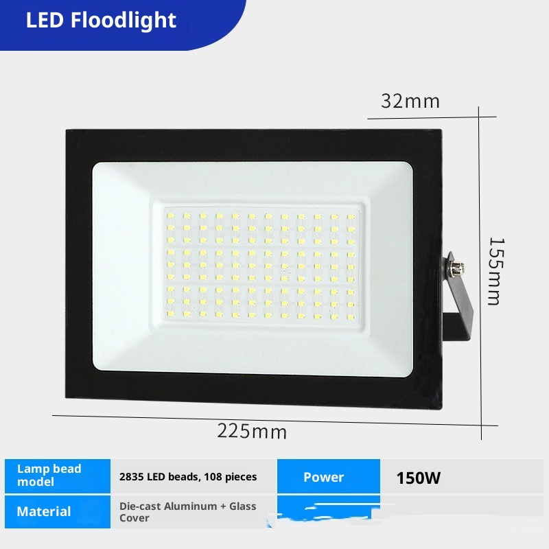 Borderless LED Waterproof Outdoor Floodlight