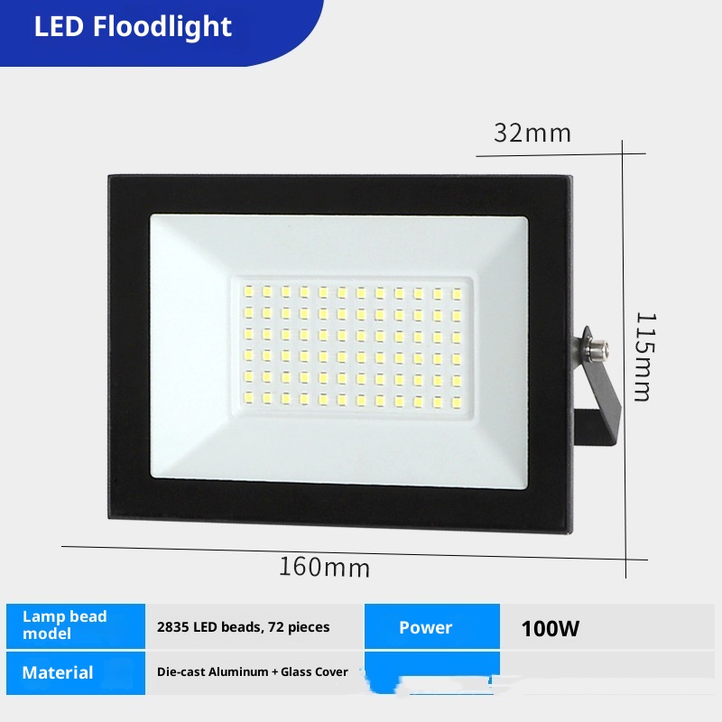Borderless LED Waterproof Outdoor Floodlight