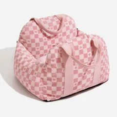 Car Kennel Waterproof Non-slip Stain Resistant Removable Pet Bag - Pink A - View 1