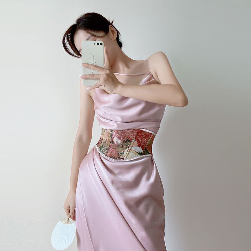 Strappy Fishbone Corset Maxi Dress, picture 5 of 5