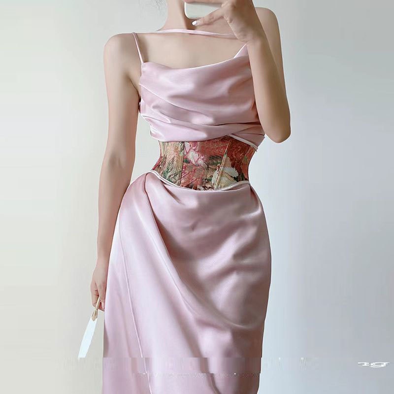Strappy Fishbone Corset Maxi Dress, picture 4 of 5