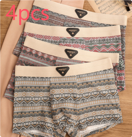 Men's Sports Trendy Underwear Breathable Antibacterial Boxer Shorts