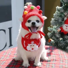 Pet Autumn And Winter Clothes And Dressing Supplies - Red Set S - View 1