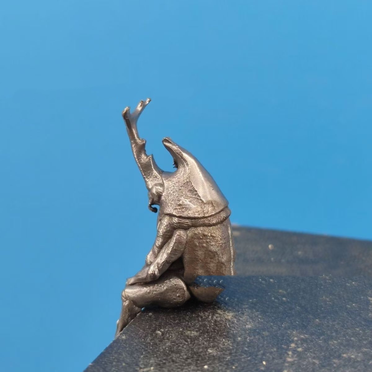 Brass Antiqued Stag Beetle Realistic Simulation Insect Model