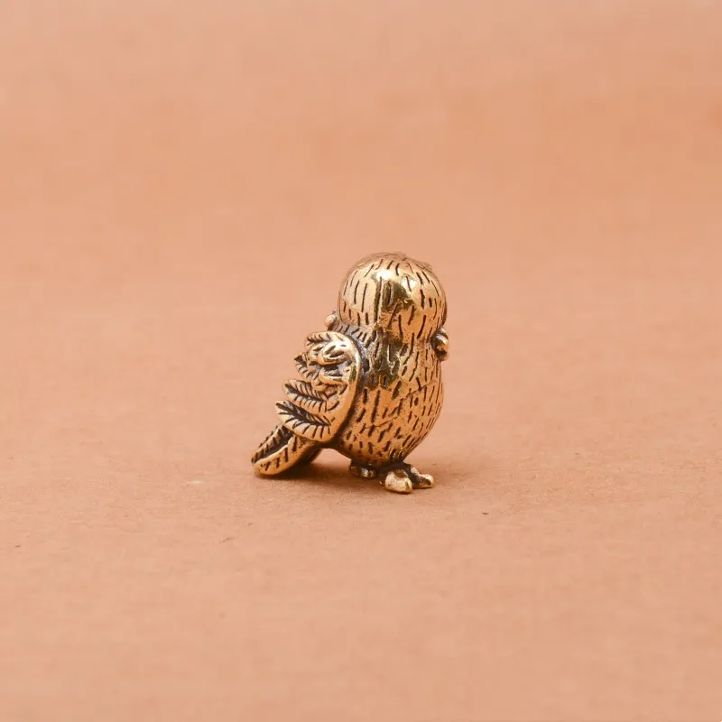 Mini Owl Cultural And Creative Market Small Craft Brass Ornament - Owl