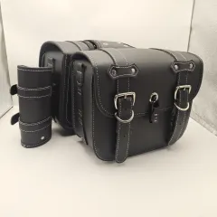 Knight Bag Motorcycle Side Bag Modification Side Bag Side Box - Black - View 1