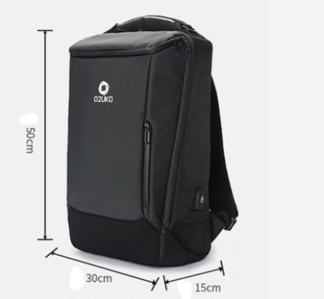 OZUKO Men’s Custom Travelling Backpack | Business Laptop Bag & School Backpack