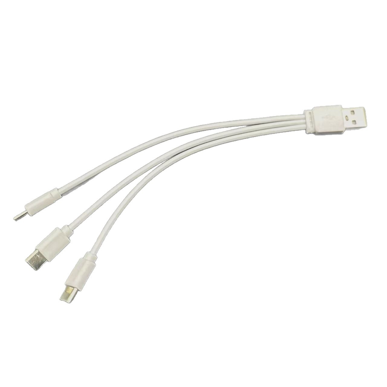 USB To Three Type-c Charging Cable Three-in-one Typec Data Line Pvc Battery Lithium Battery Usb Charging Cable