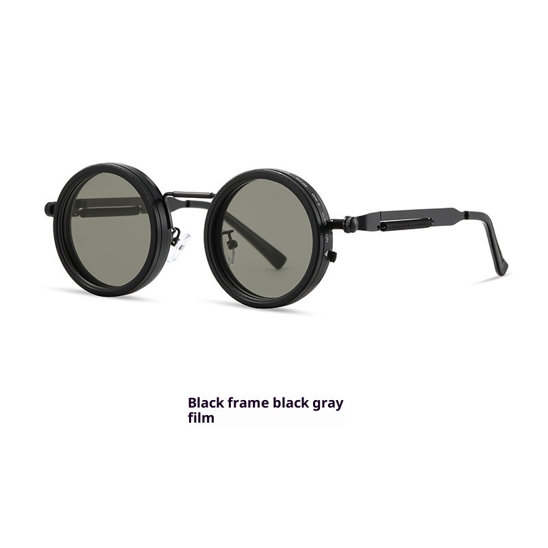 Rotatable Filter Adjustable Dimming Steampunk Sunglasses UV Protection