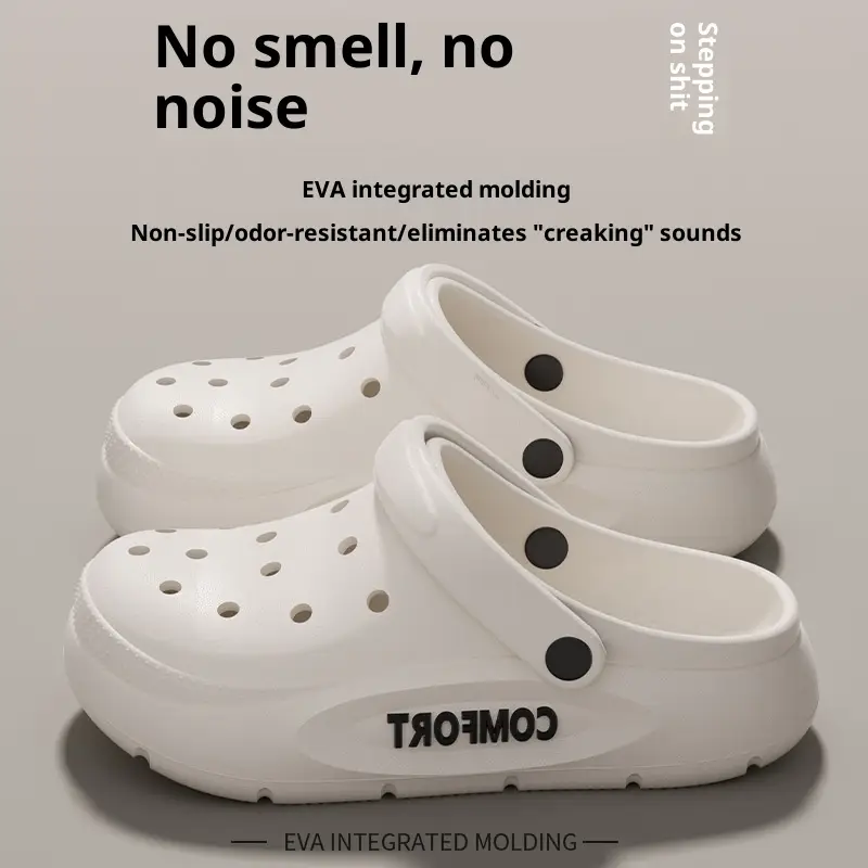 Men's Perforated Shoes For Summer Outdoor Wear With A Cushioned Stepping Sensation