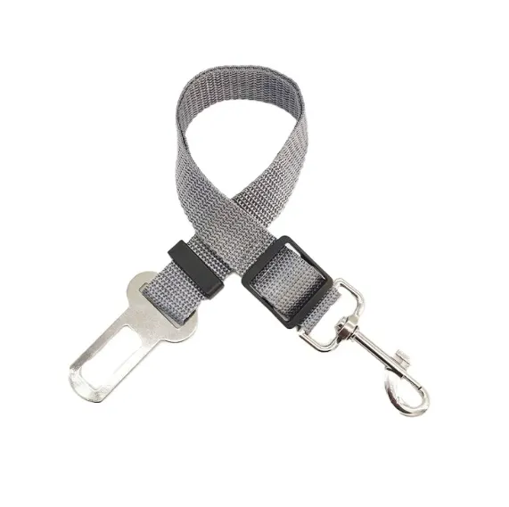 Dog Traction Belt Telescopic Rope Car Car Rope Silver Gray - Shop at LoveMi