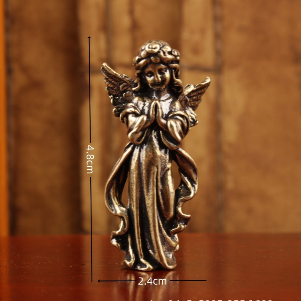 Trendy And Unique Brass Seraphim Small Ornament Guardian Angel - Shop at LoveMi