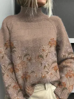 Women's Woolen Sweater Fashion High Collar Sweater - Zj50015 - View 1