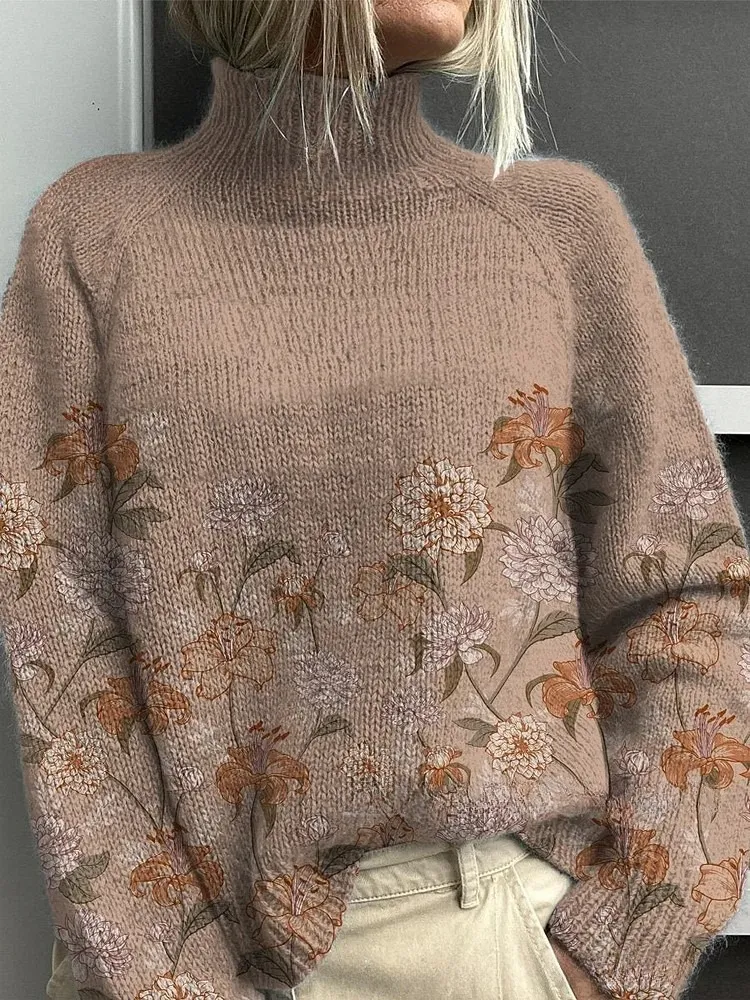 Women's Woolen Sweater Fashion High Collar Sweater - Zj50015