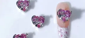 Zircon Nail Art Accessories Bow Heart Moon Irregular Multi category 20 Love Rabbit - Shop at LoveMi