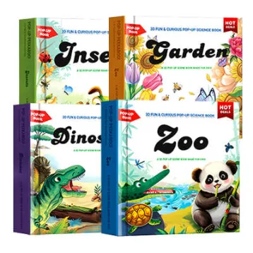 Picture Scene Cognitive Animal 3D Pop up Book Set B - Shop at LoveMi