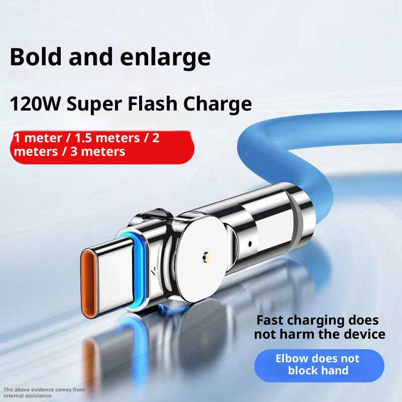 Rotated Type-C Fast Charging Cable