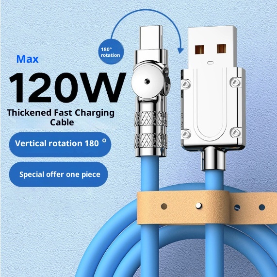 Rotated Type-C Fast Charging Cable