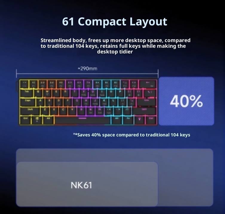 Ajazz NK61 Mechanical Keyboard 6