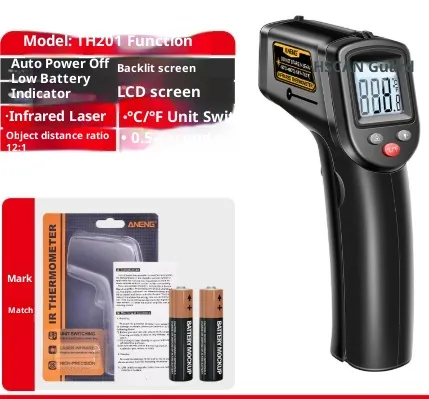 Infrared Thermometer High Precision For Industrial Use Black - Shop at LoveMi